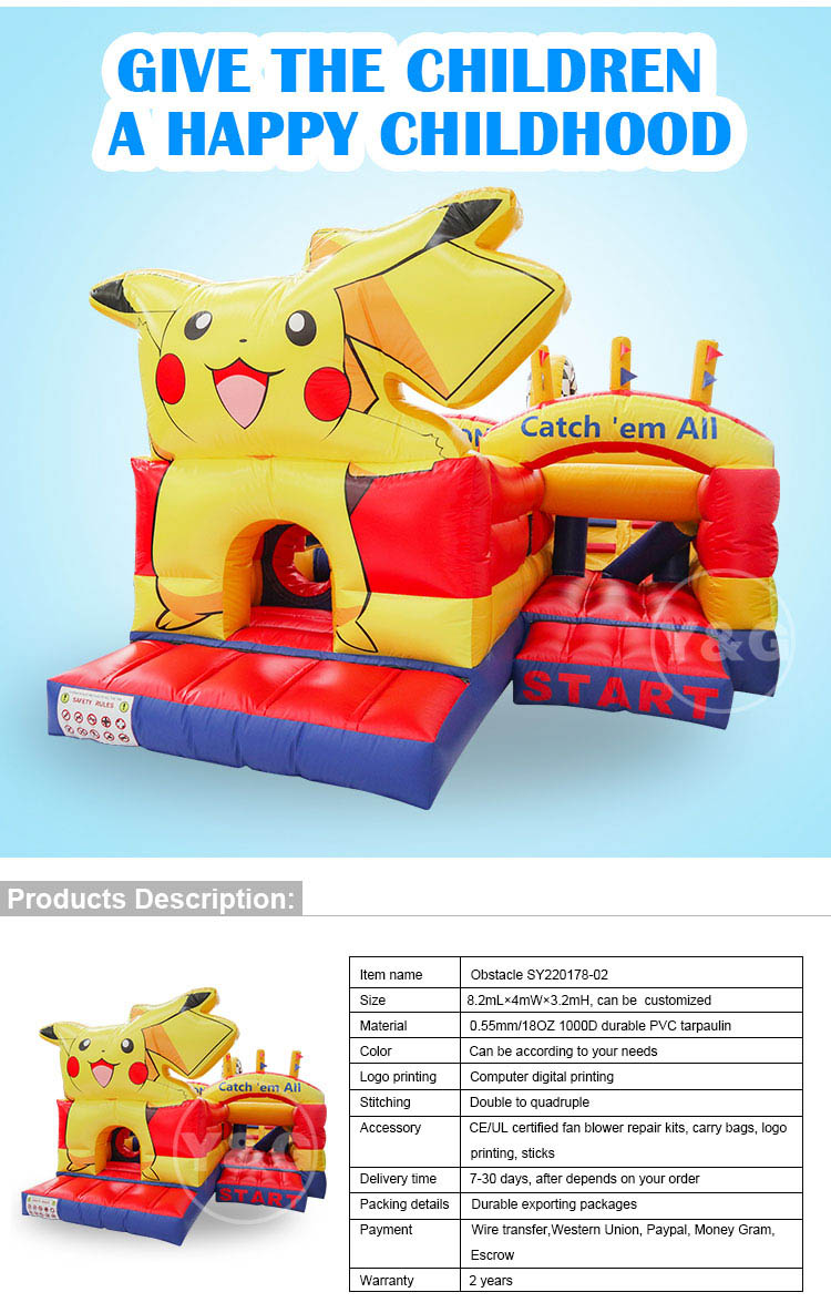 YGO71Pokémon Inflatable Obstacle Course Pokémon Inflatable Obstacle CourseYGO71