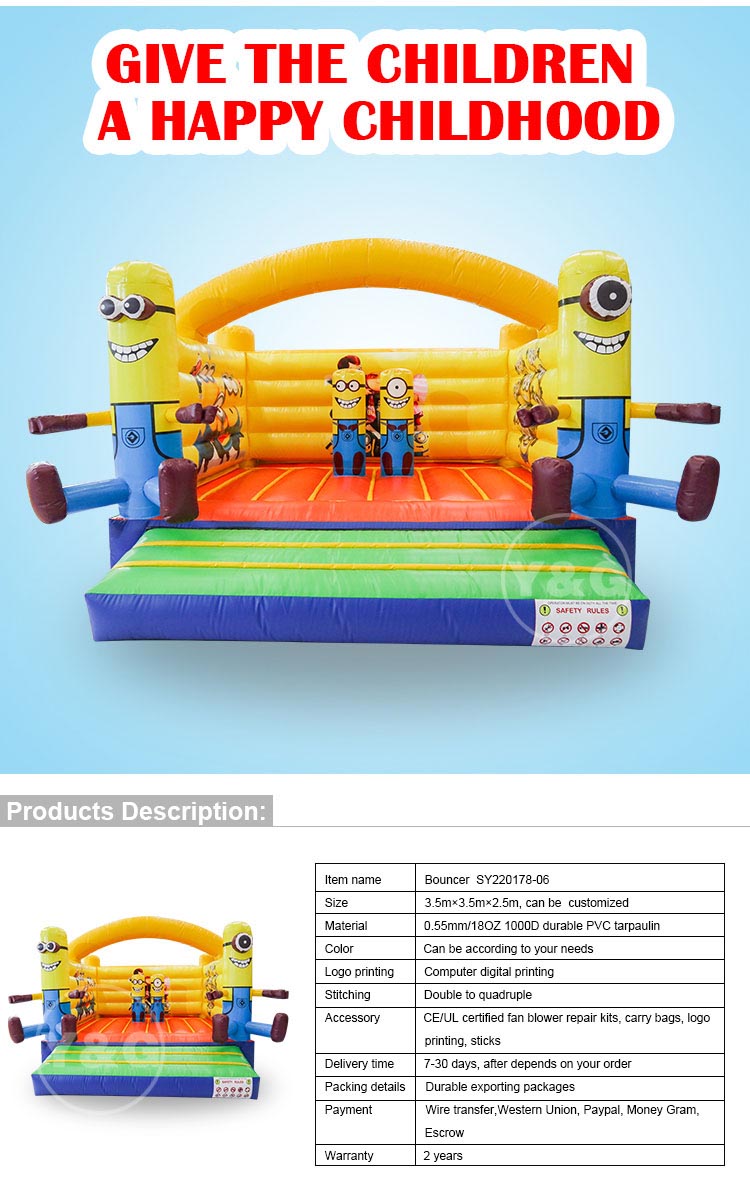 YG-158Fun Minion Inflatable Bounce House Fun Minion Inflatable Bounce HouseYG-158