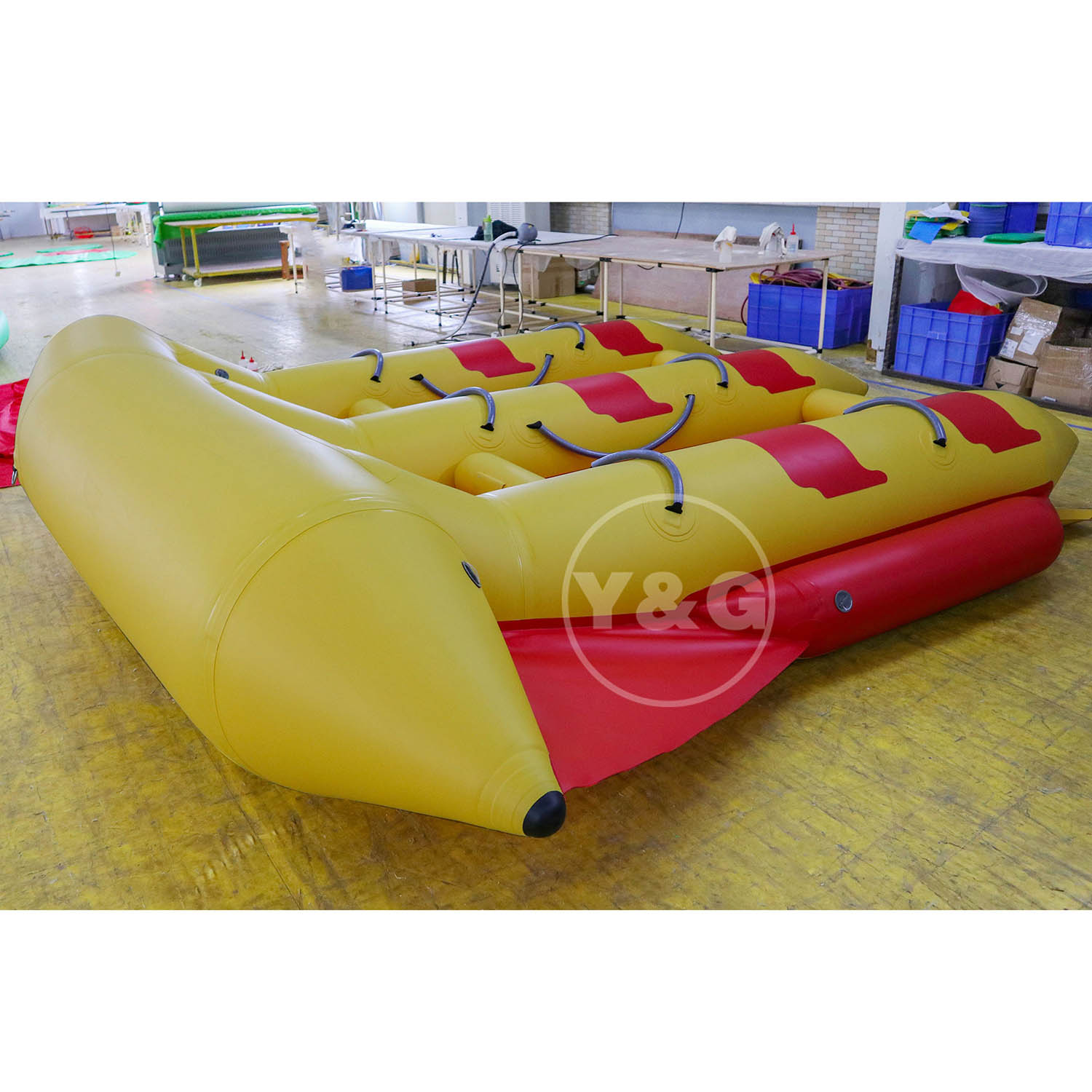 Yellow Inflatable Flying Fish Boat12