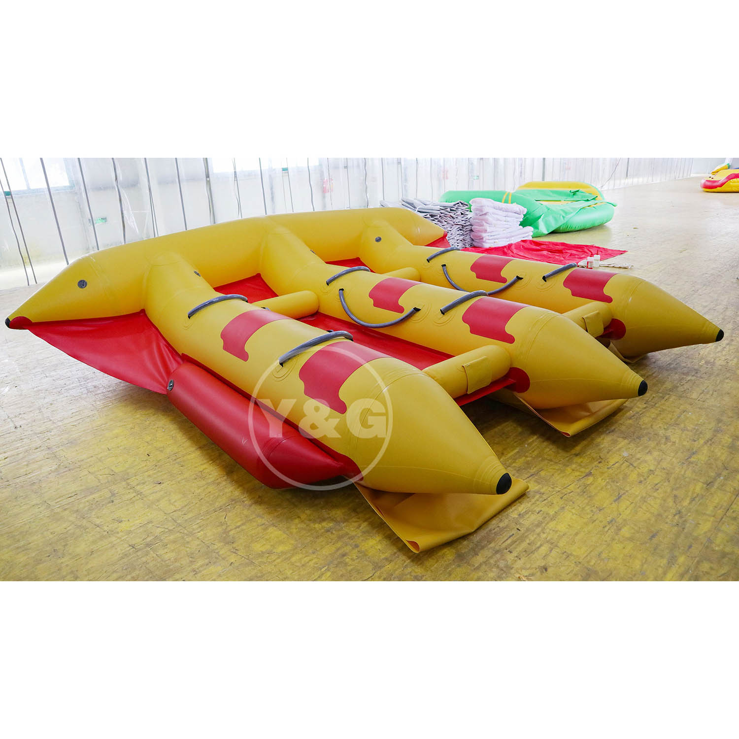 Yellow Inflatable Flying Fish Boat12