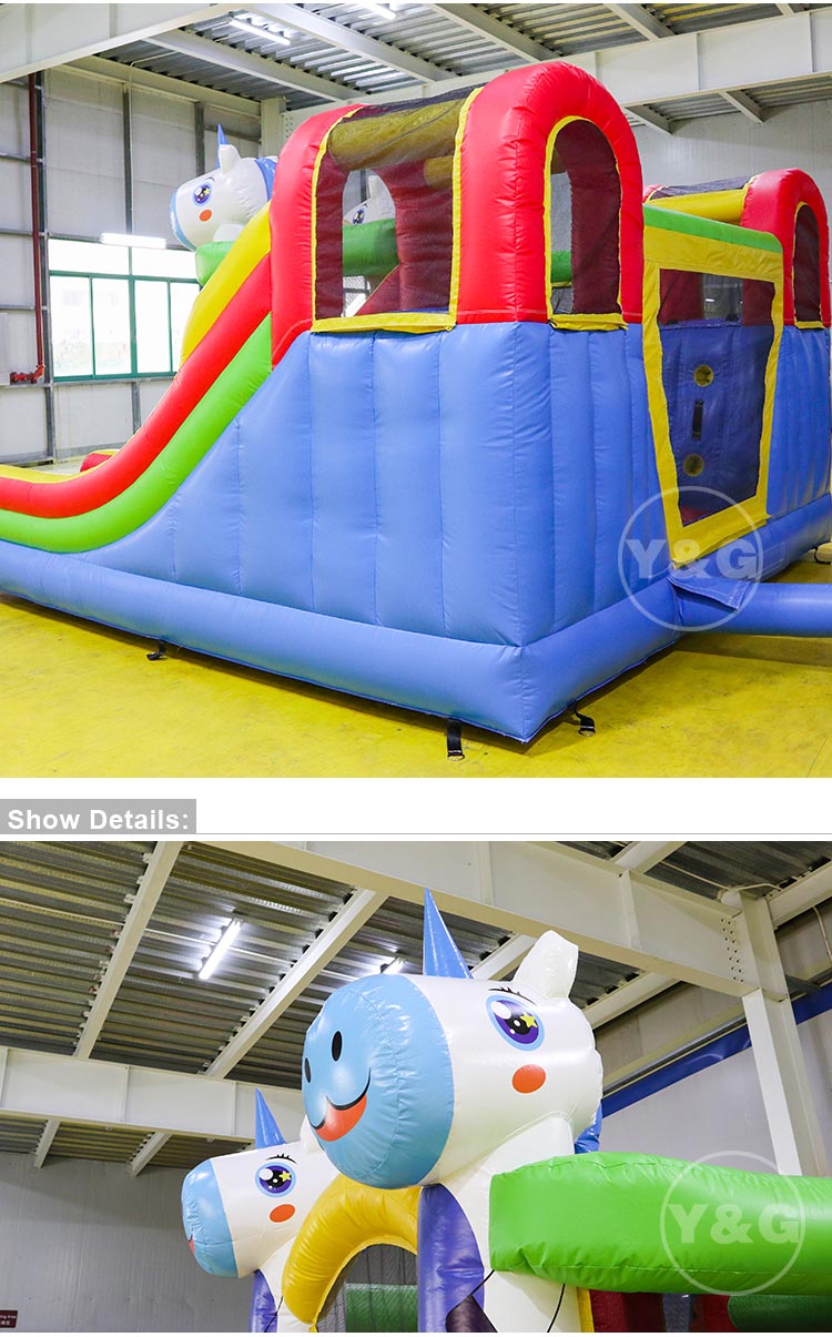 Blue Unicorn Inflatable Bounce HouseYG-156