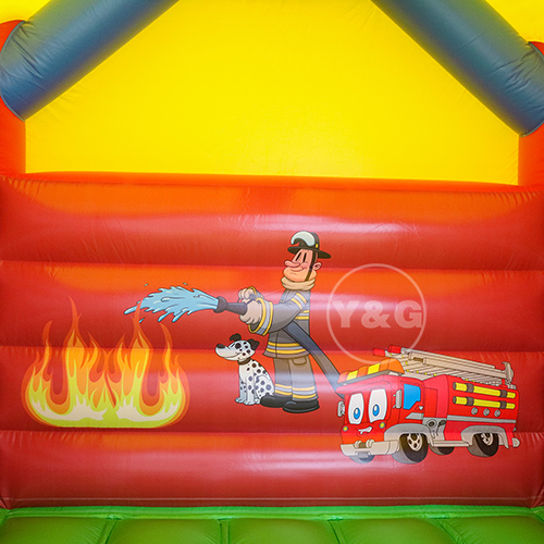New design inflatable fire bounce houseYG-98