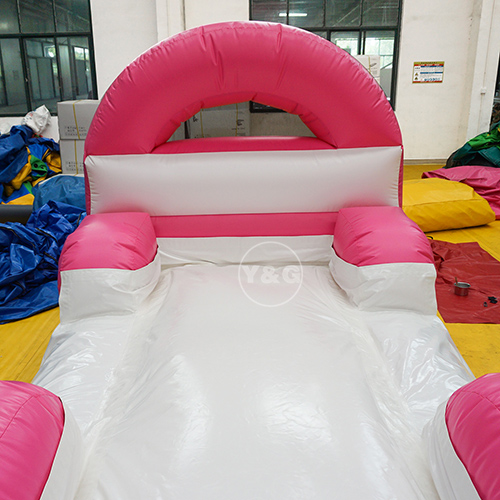 Hot sale pink inflatable water slideS23-15