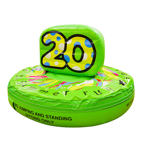 fun inflatable green stoolGH074