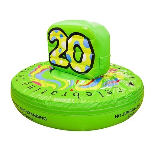 fun inflatable green stoolGH074
