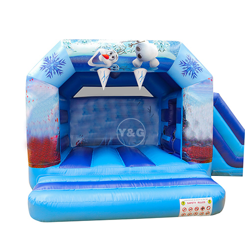 Frozen inflatable bouncer slideYG-123