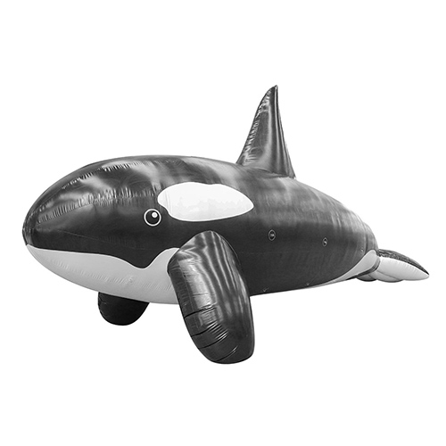Inflatable black dolphin balloonGO068