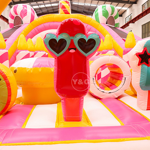 Inflatable birthday cake playgroundGF108