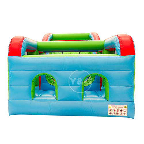 Inflatable light blue obstacle courseYGO66