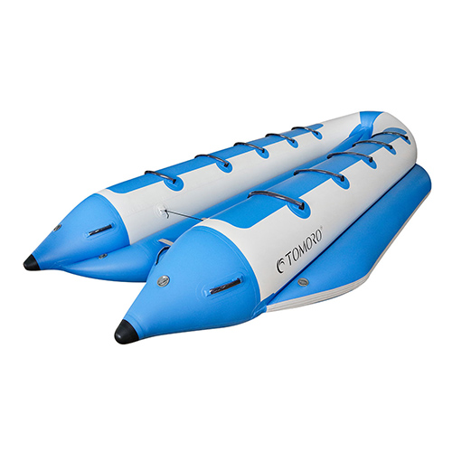 Inflatable ten seat blue banana boat09