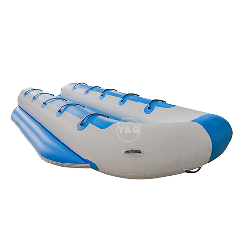 Inflatable ten seat blue banana boat09