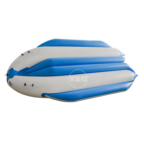 Inflatable ten seat blue banana boat09