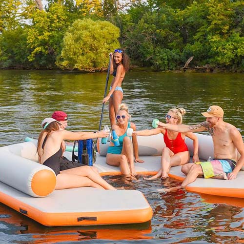 Orange Large Inflatable DockYFP-22